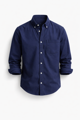 Men's Classic Long-Sleeve Button-Down Shirt