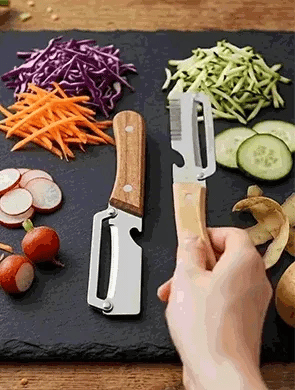 🔪3-in-1 Multifunctional Stainless Steel Vegetable & Fruit Peeler