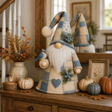 🐦 Patchwork Bird Gnome Light | Farmhouse Holiday Decor