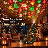 🎄Flexible USB Christmas Tree Projection Lamp - Festive Atmosphere Night Light (Includes 6 Slides)