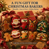 🎄 9-Design Christmas Mini Pie Mold Collection | Reusable Embossed Molds for Shaping Detailed Santa, Snowman, Reindeer, Tree & Holiday Pies 🥧✨