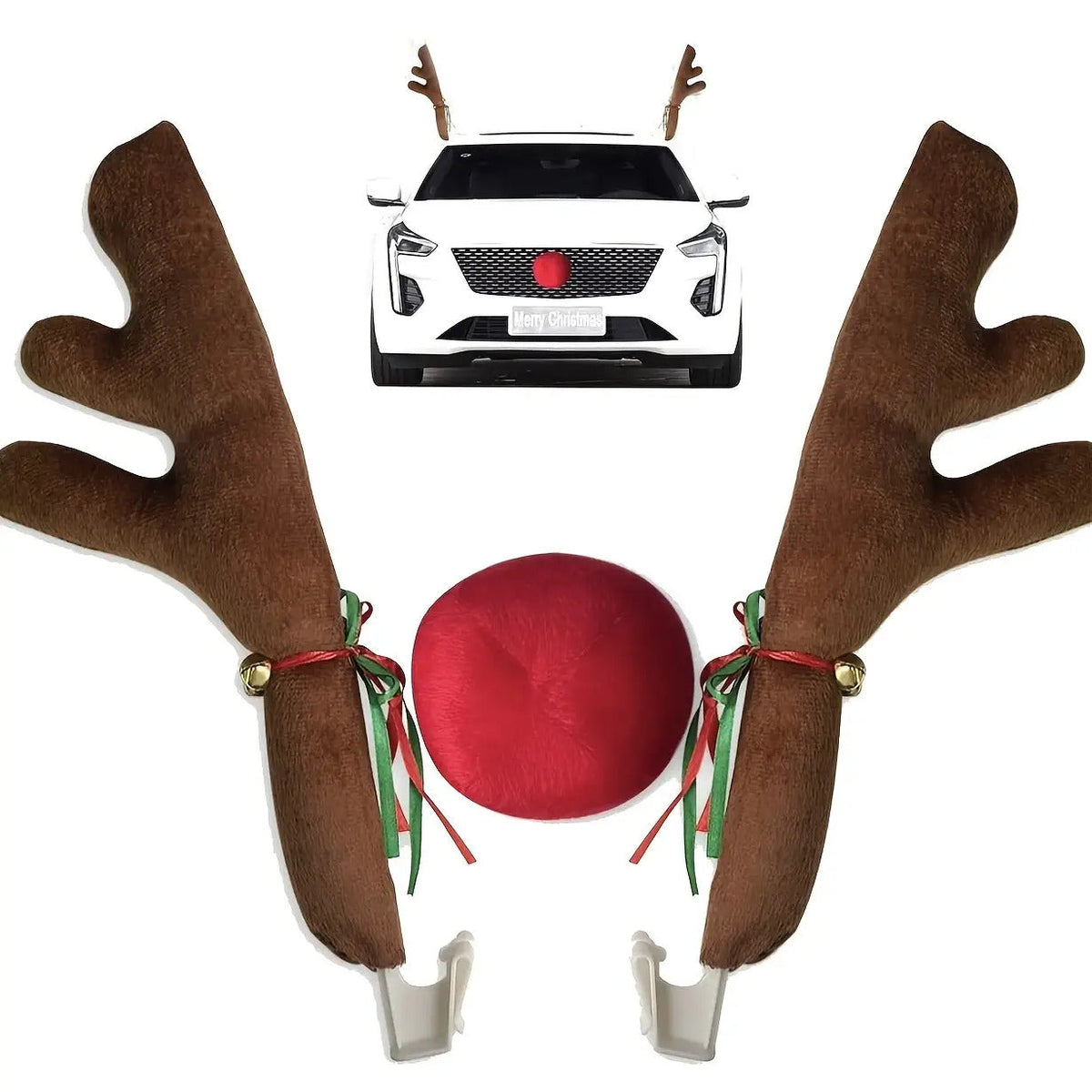 🦌 Reindeer Car Antler & Nose Kit