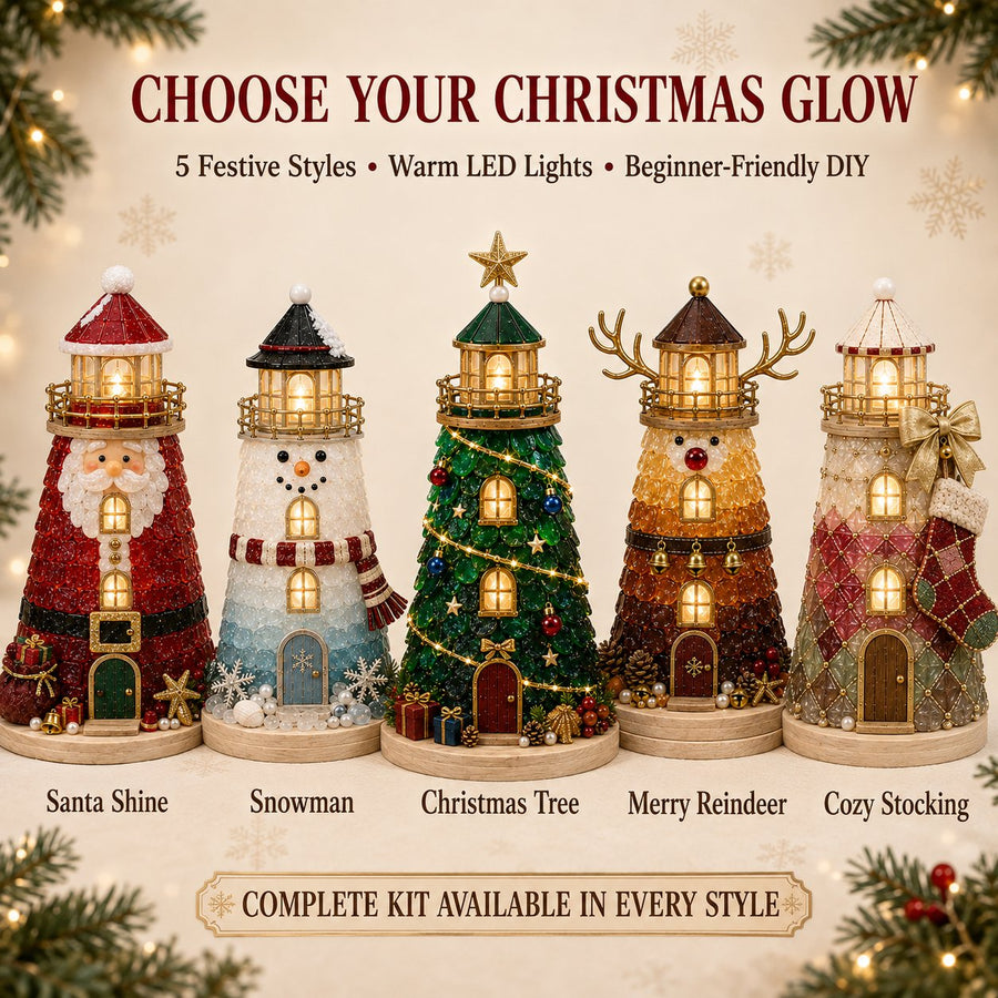 🎄 DIY Lighted Christmas Lighthouse Kit
