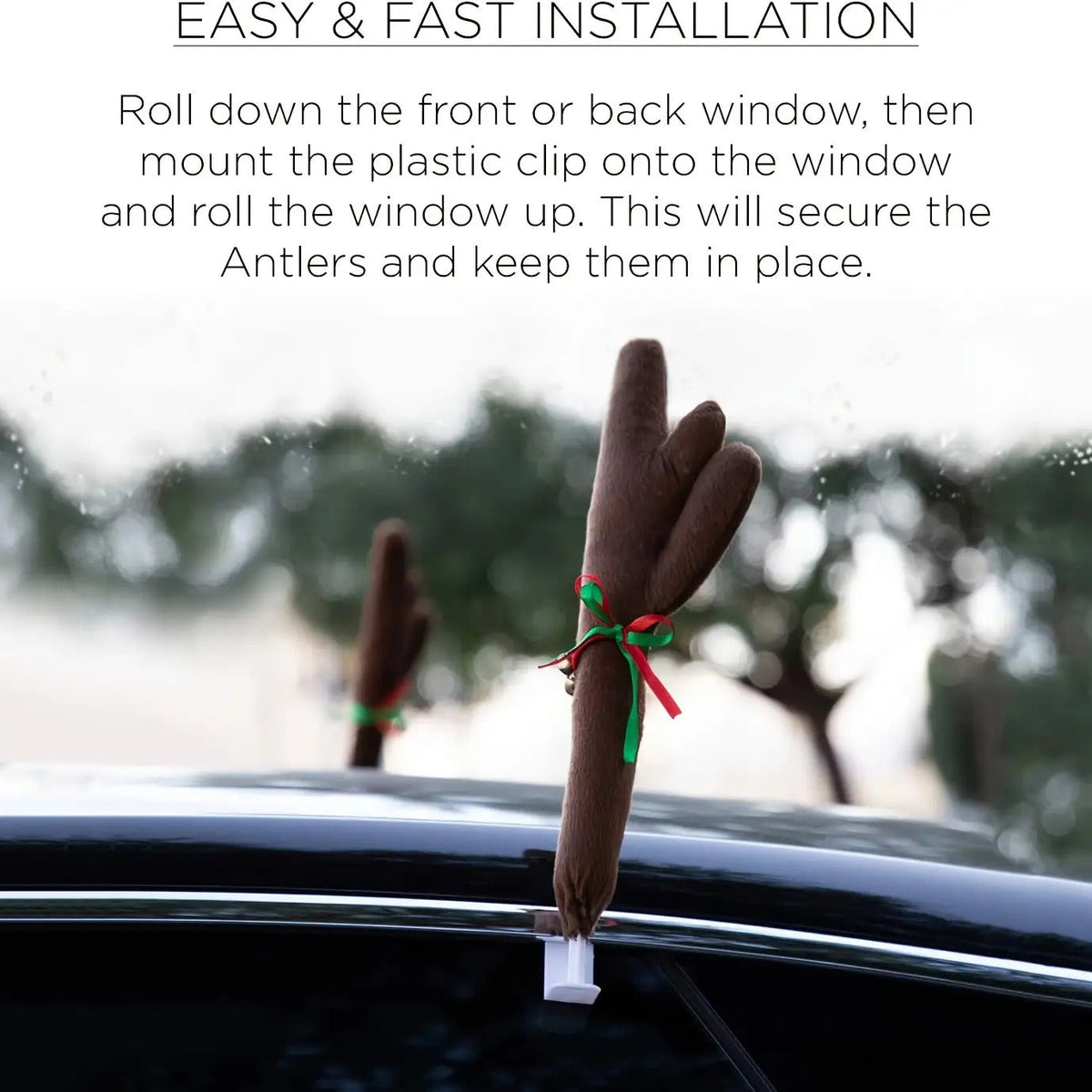 🦌 Reindeer Car Antler & Nose Kit