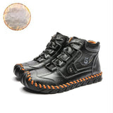 Men's Embossed Cowhide Ankle Boots