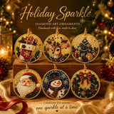 🎁🎄DIY Diamond Painting Christmas Ornaments Kit - Holiday Home Decor (6/12 Pcs)