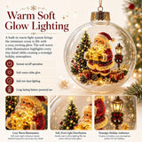 🎄🔮Light-Up Christmas Diorama Ornament – A Tiny Winter Wonderland🔮🎊