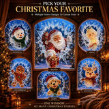 🎄 3D Crystal Christmas Window Decal