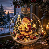 🎄🔮Light-Up Christmas Diorama Ornament – A Tiny Winter Wonderland🔮🎊