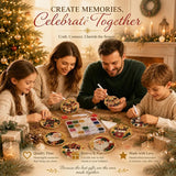 🎁🎄DIY Diamond Painting Christmas Ornaments Kit - Holiday Home Decor (6/12 Pcs)