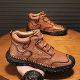 Men's Cowhide Composite-Toe Work Shoes