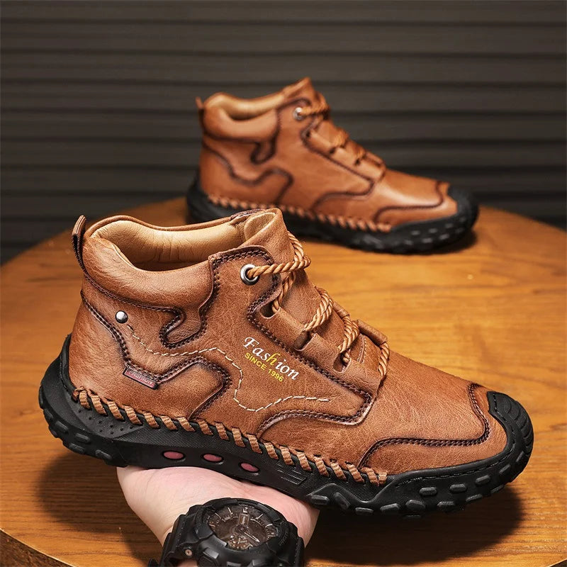 Men's Cowhide Composite-Toe Work Shoes