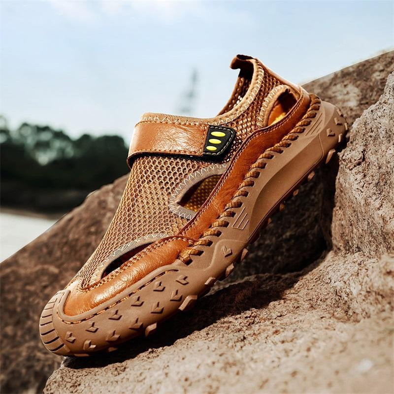 ⏰Last Day! 60% OFF 🔥Men's   Cowhide Breathable Mesh Sandals
