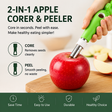 2-in-1 Stainless Steel Apple Peeler & Corer Tool - Effortless Fruit Prep