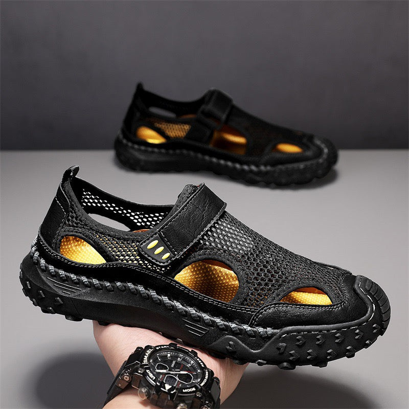 ⏰Last Day! 60% OFF 🔥Men's   Cowhide Breathable Mesh Sandals