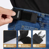 👖Buckle-Free Invisible Elastic Belt - Flat Adjustable Stretch Fit for Jeans & Pants