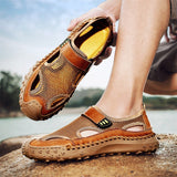 ⏰Last Day! 60% OFF 🔥Men's   Cowhide Breathable Mesh Sandals