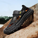 ⏰Last Day! 60% OFF 🔥Men's   Cowhide Breathable Mesh Sandals
