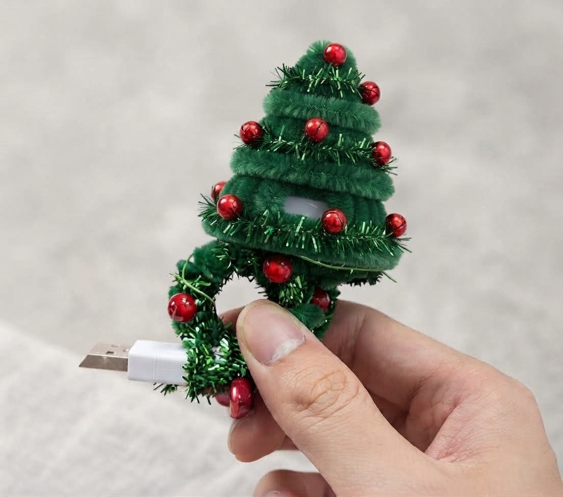 🎄Flexible USB Christmas Tree Projection Lamp - Festive Atmosphere Night Light (Includes 6 Slides)