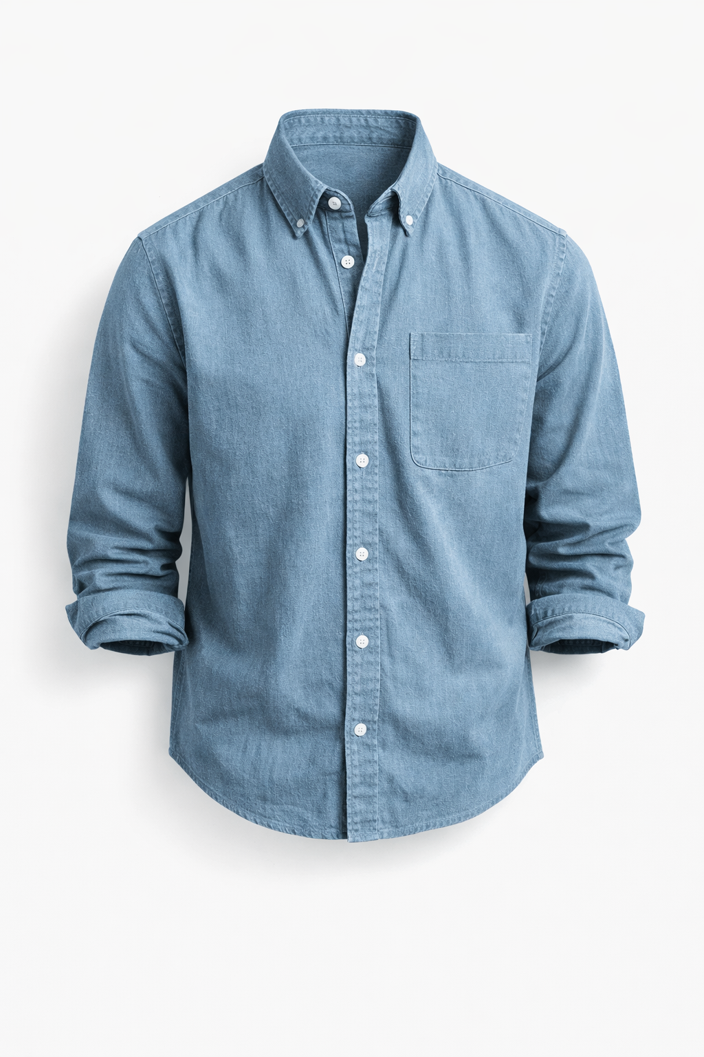 Men's Classic Long-Sleeve Button-Down Shirt
