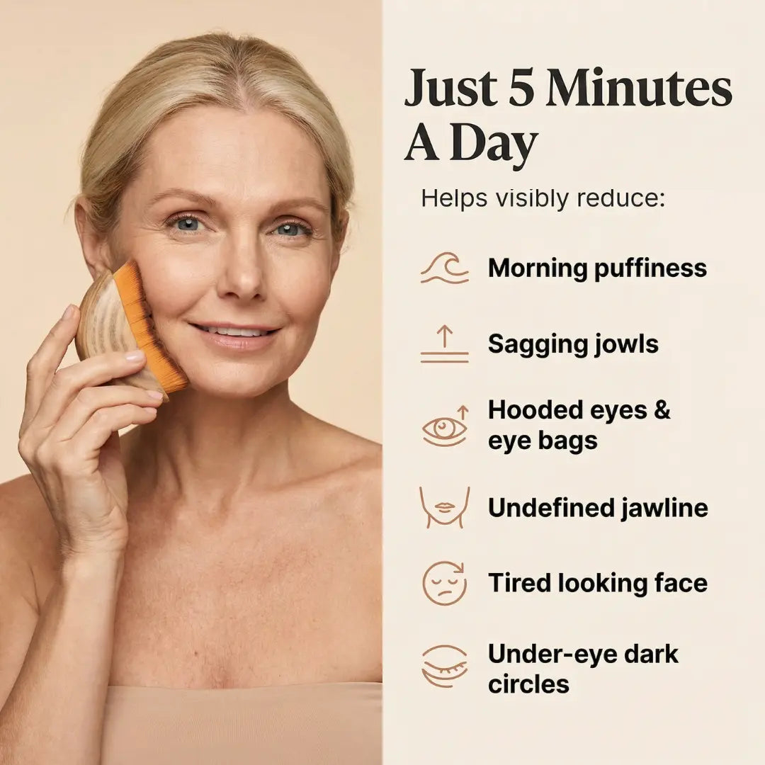 Lymphatic Drainage Face Brush - Lifting & Sculpting Tool