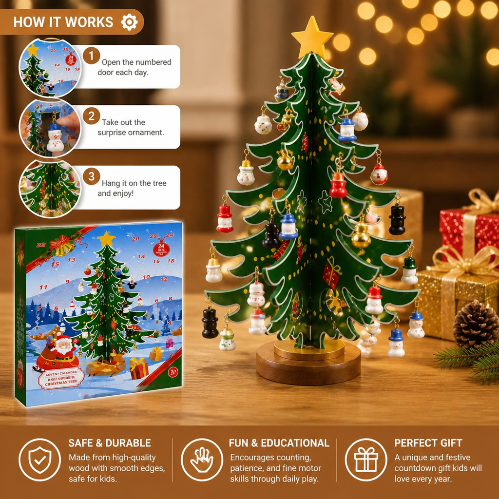 🎄 24-Day Mini Christmas Tree Advent Calendar
