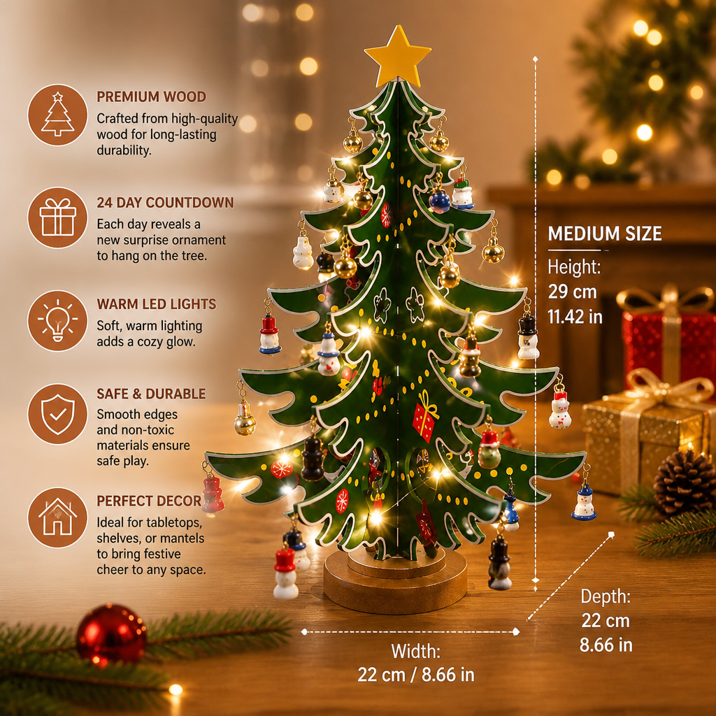 🎄 24-Day Mini Christmas Tree Advent Calendar