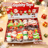 Christmas character squishy toys for party favors and holiday gifting