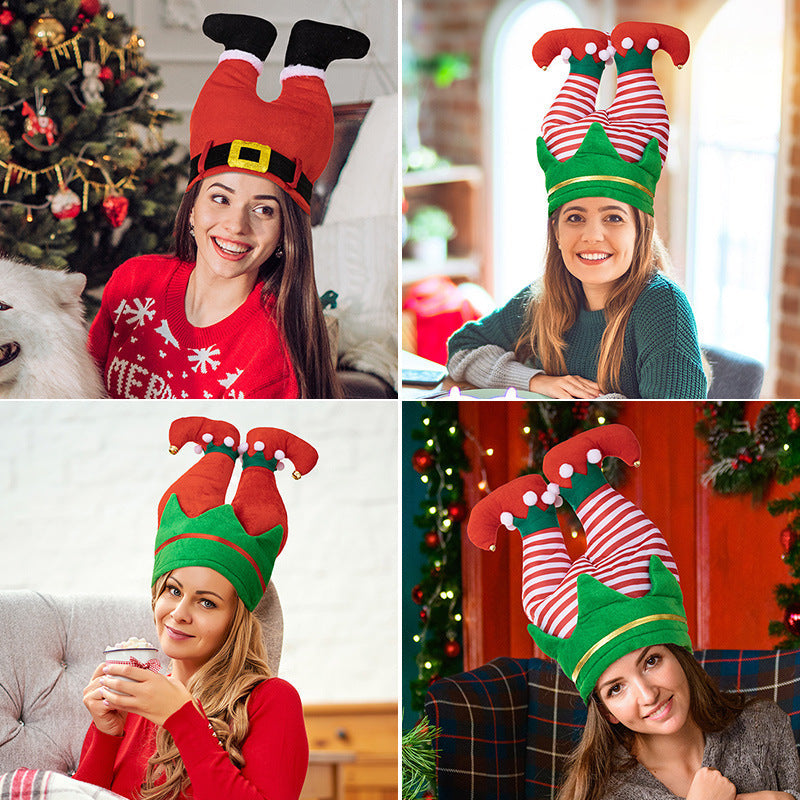 😂 Funny Santa Legs Holiday Hat
