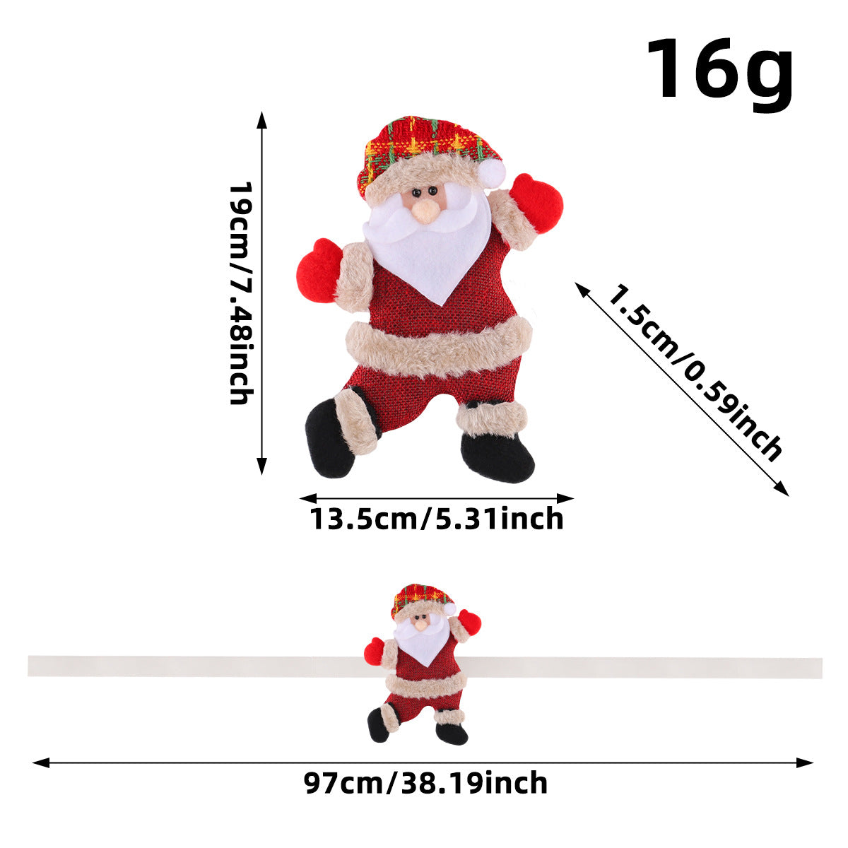 🎄 Christmas Character Curtain Tiebacks