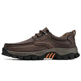 Men's Genuine Leather Slip-On Loafers with Arch Support