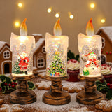 🎄 Christmas Snowfall Candle Night-Light