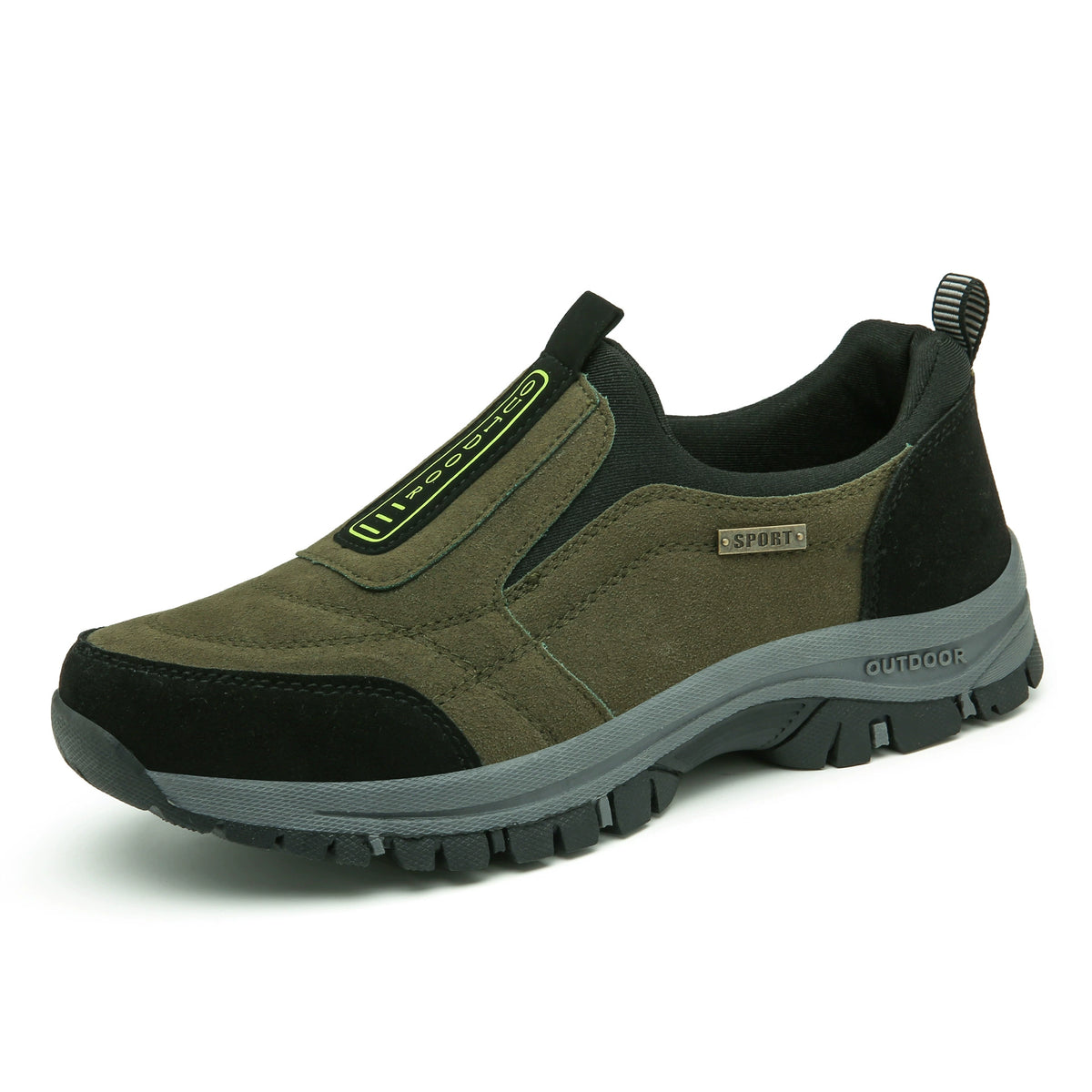 Unisex Slip-On Outdoor Walking Shoes with Treaded Sole - product view 4