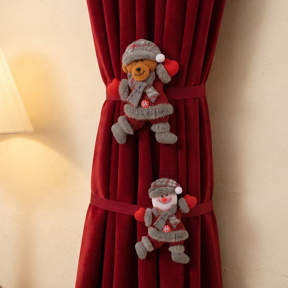 🎄 Christmas Character Curtain Tiebacks