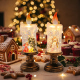 🎄 Christmas Snowfall Candle Night-Light