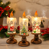 🎄 Christmas Snowfall Candle Night-Light