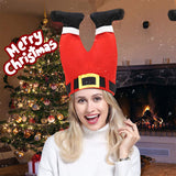 😂 Funny Santa Legs Holiday Hat