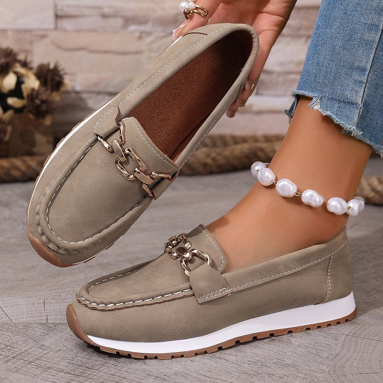Comfortable Metal Slip-on Shoes