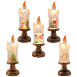 🎄 Christmas Snowfall Candle Night-Light