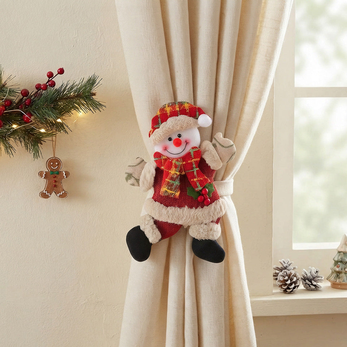 🎄 Christmas Character Curtain Tiebacks