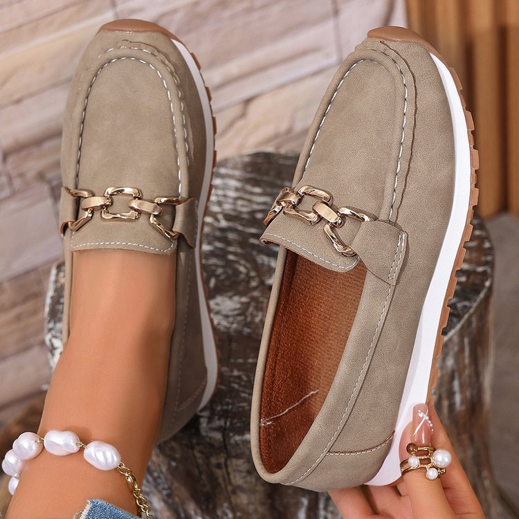 Comfortable Metal Slip-on Shoes