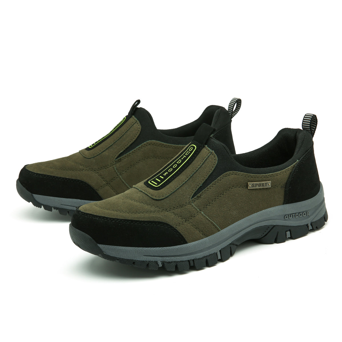 Unisex Slip-On Outdoor Walking Shoes with Treaded Sole - product view 12