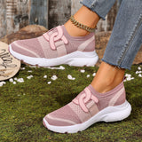 Women's Stylish Flyknit Lightweight Soft Sole Breathable Casual Shoes