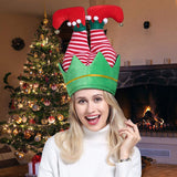 😂 Funny Santa Legs Holiday Hat