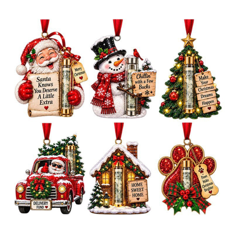 Cross-Border Christmas Cash Holder Ornament S