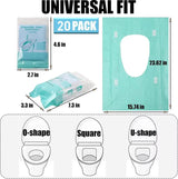 Extra-Large Waterproof Disposable Toilet Seat Covers - Non-Slip & Individually Wrapped