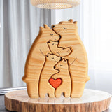 Personalized Wooden Bears Family Puzzle - Engrave yours today!