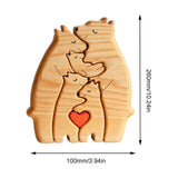 Personalized Wooden Bears Family Puzzle - Engrave yours today!
