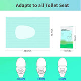 Extra-Large Waterproof Disposable Toilet Seat Covers - Non-Slip & Individually Wrapped