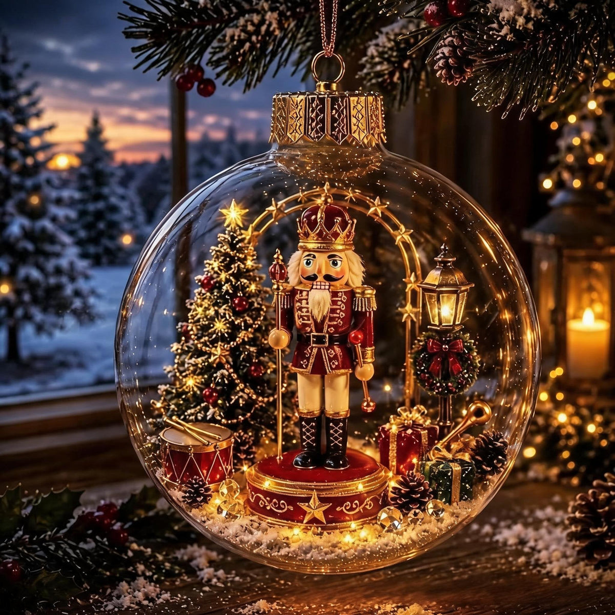 🎄🎄Limited time 50% OFF -✨ Glowing Christmas Story Ornament – Light-Up Mini Holiday Scene